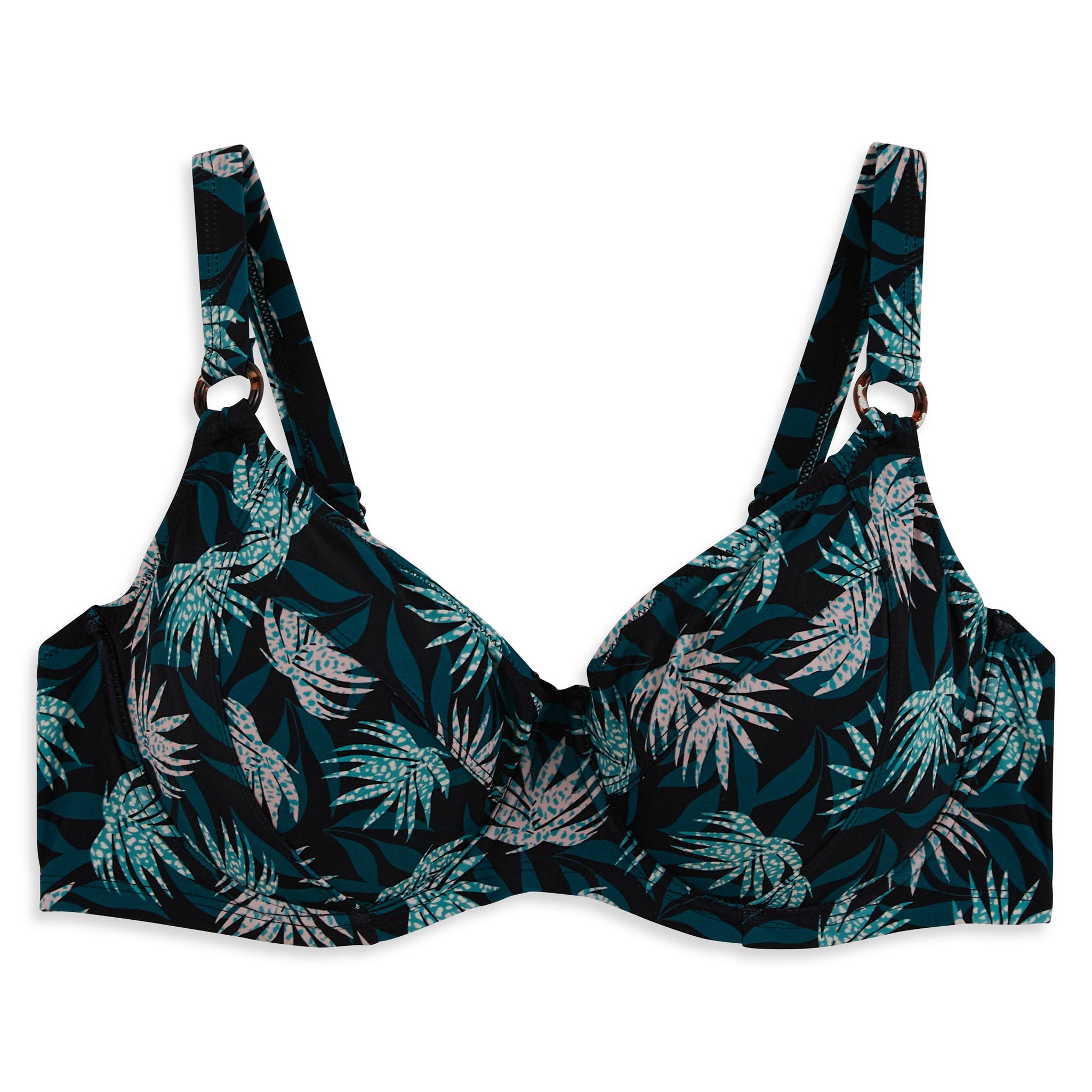 Haut De Bikini Push-up à Armatures - Bretelles Coquillage, Avec Jupe Assortie - Taille 4