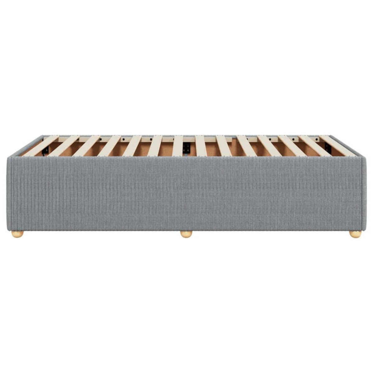 VIDAXL Cadre de lit sans matelas gris clair 90x190 cm tissu