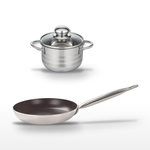 ELO Lot Poêle 28 cm Elo Bistro Line & Faitout 12 cm Elo