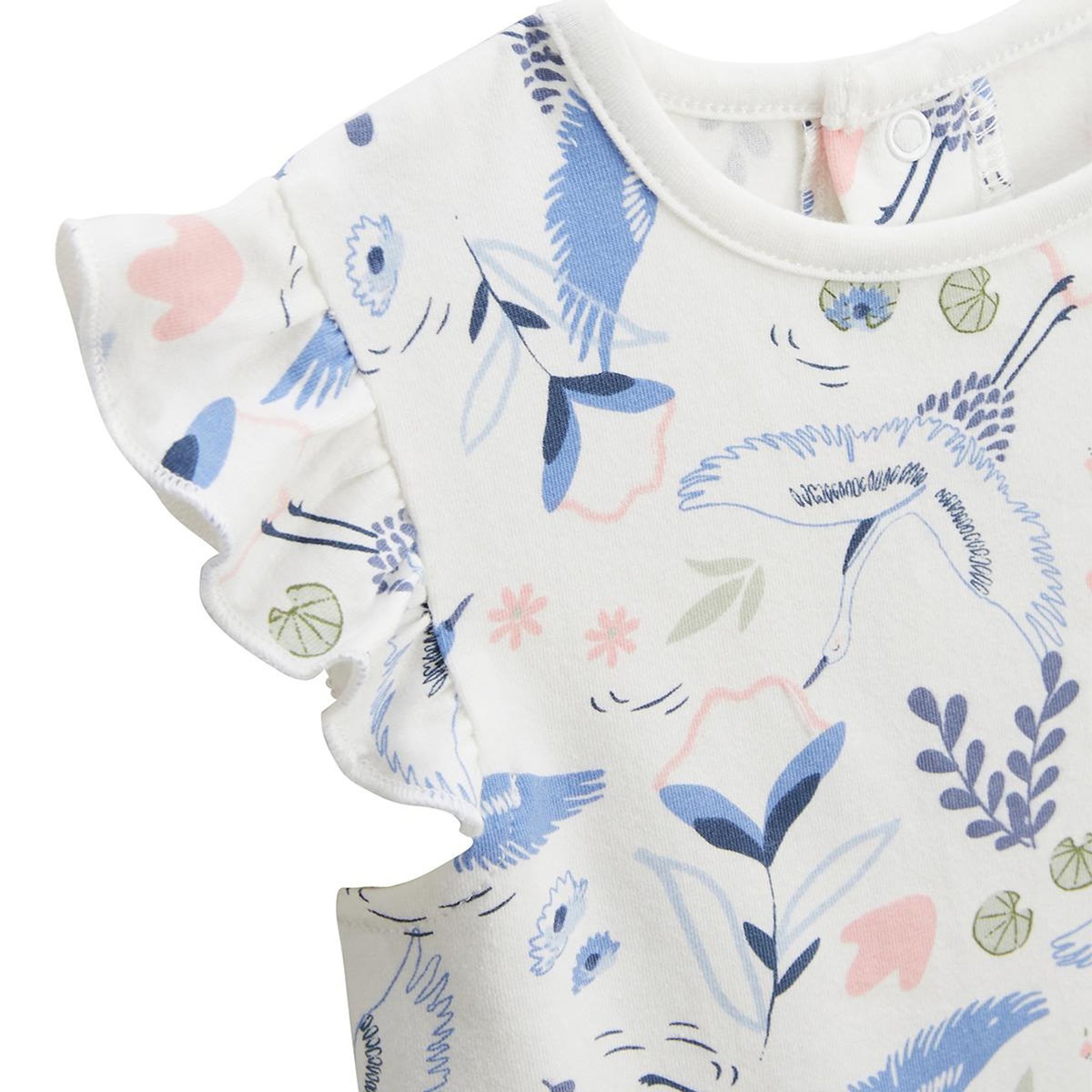 Petit Béguin Ensemble enfant t-shirt et short en gaze de coton Tiana