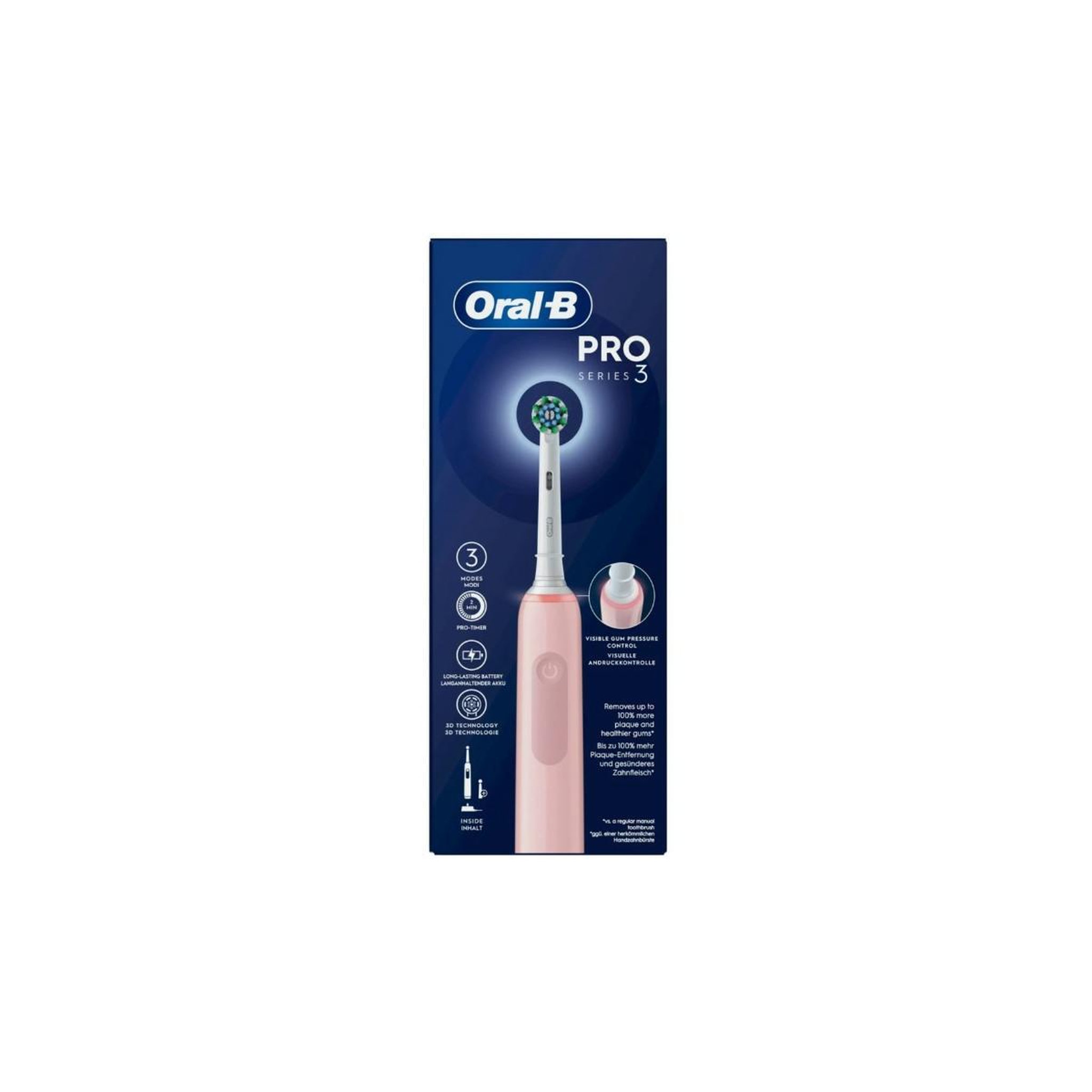 Voir la diapositive 3 : ORAL B Oral-B BR2-802083 brosse à dents Rose Adulte