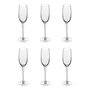 Voir la diapositive 1 : SECRET DE GOURMET Lot de 6 Flûtes à Champagne Design  Victoria  21cl Transparent