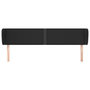 Voir la diapositive 3 : VIDAXL Tete de lit avec oreilles Noir 183x23x78/88 cm Similicuir