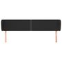 Voir la diapositive 3 : VIDAXL Tete de lit avec oreilles Noir 183x23x78/88 cm Similicuir