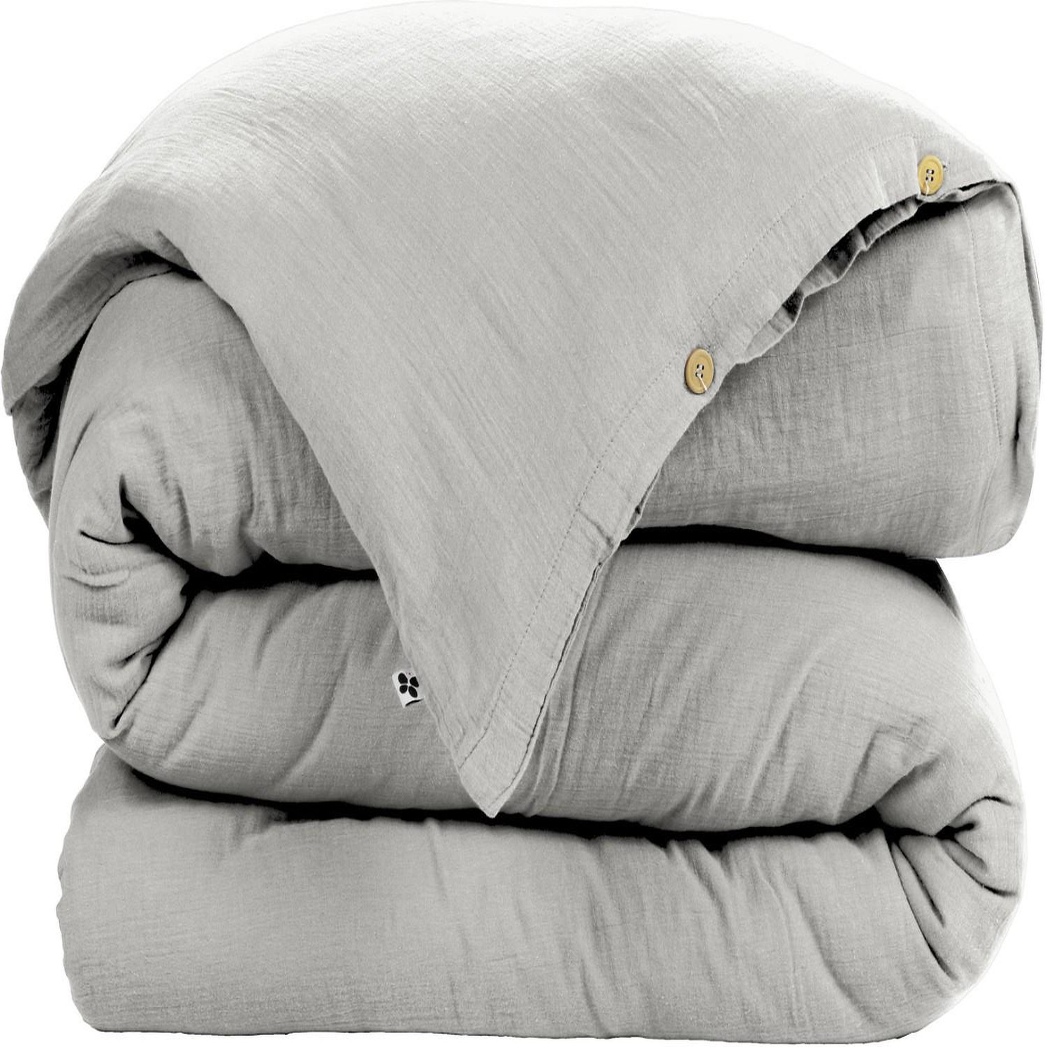 Voir la diapositive 3 : Home collection Housse de couette 100% gaze de coton