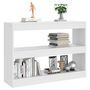 Voir la diapositive 5 : VIDAXL Bibliotheque/Separateur de piece Blanc 100x30x72 cm