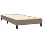 Voir la diapositive 4 : VIDAXL Cadre de lit sans matelas taupe 90x190 cm tissu