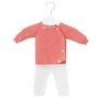 Voir la diapositive 1 : La Manufacture de Layette Ensemble de naissance brassière + pantalon bébé fille