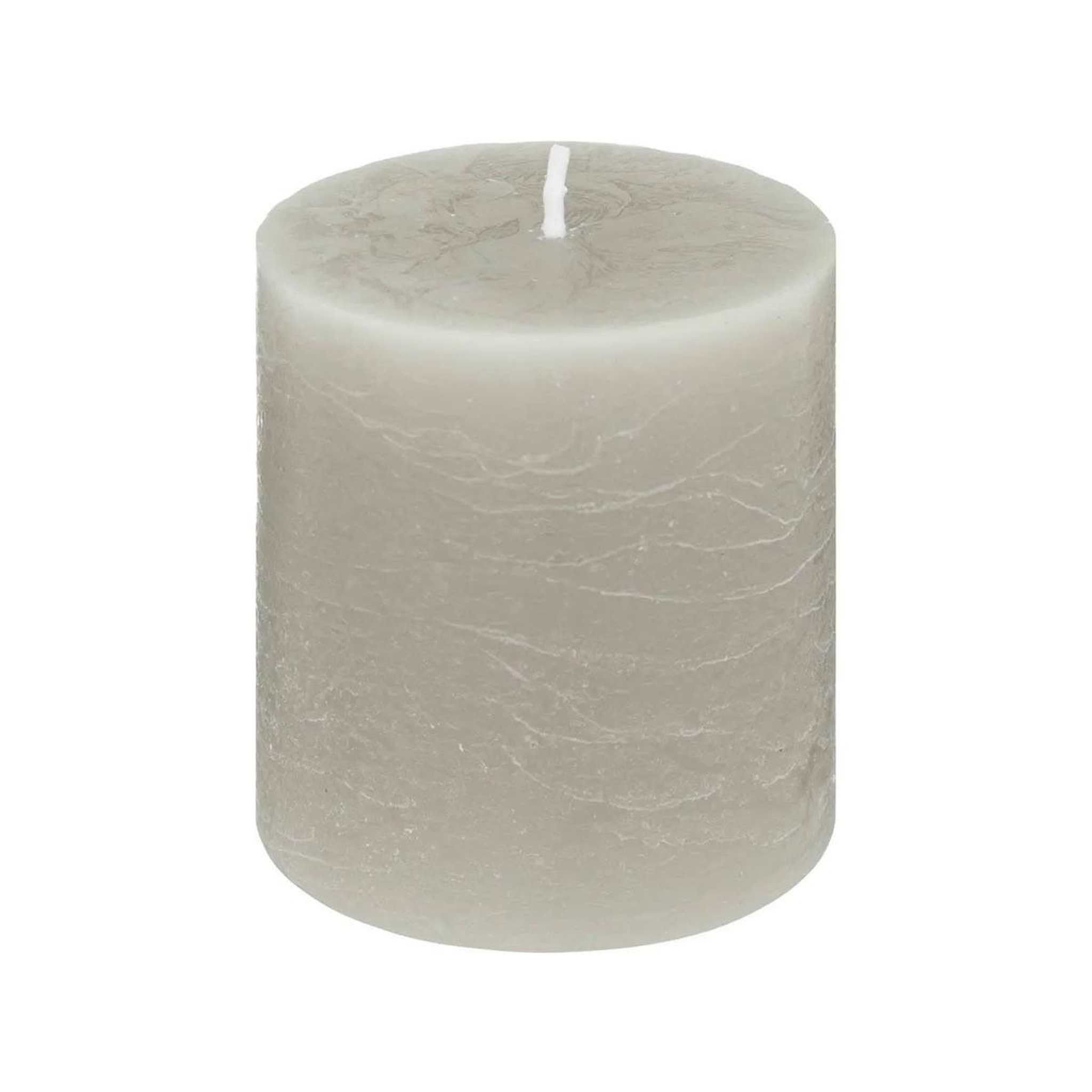 COMPTOIR DE LA BOUGIE Bougie ronde  rustic  7cm gris