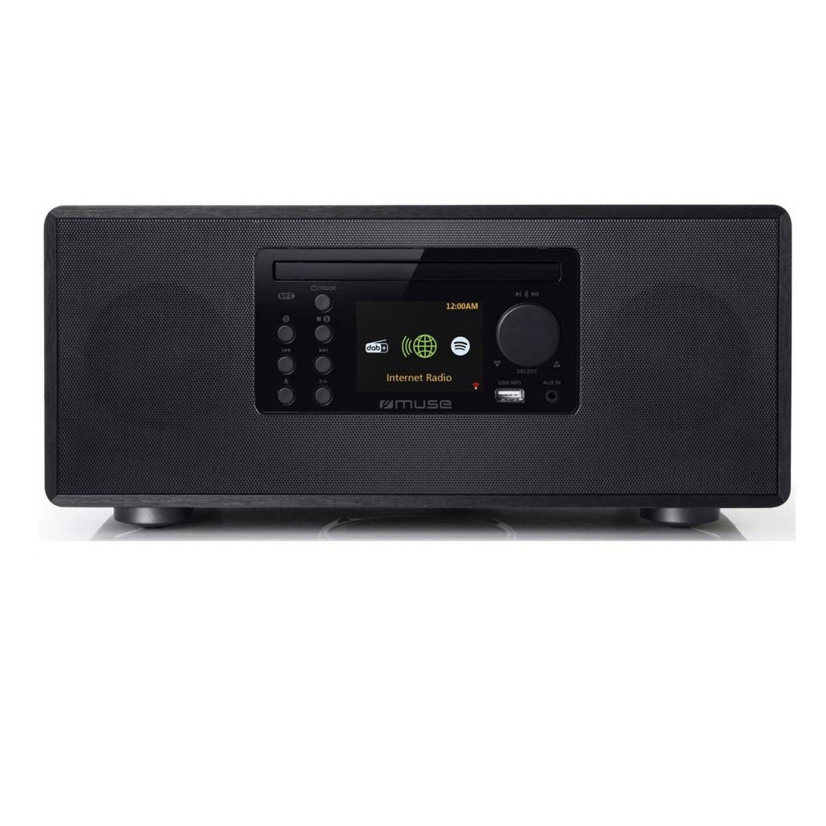 Muse Micro-chaîne 60w noir avec bluetooth - M697IDT