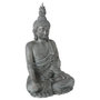 Voir la diapositive 1 : ATMOSPHERA Statue Déco Bouddha Assis 106cm Gris