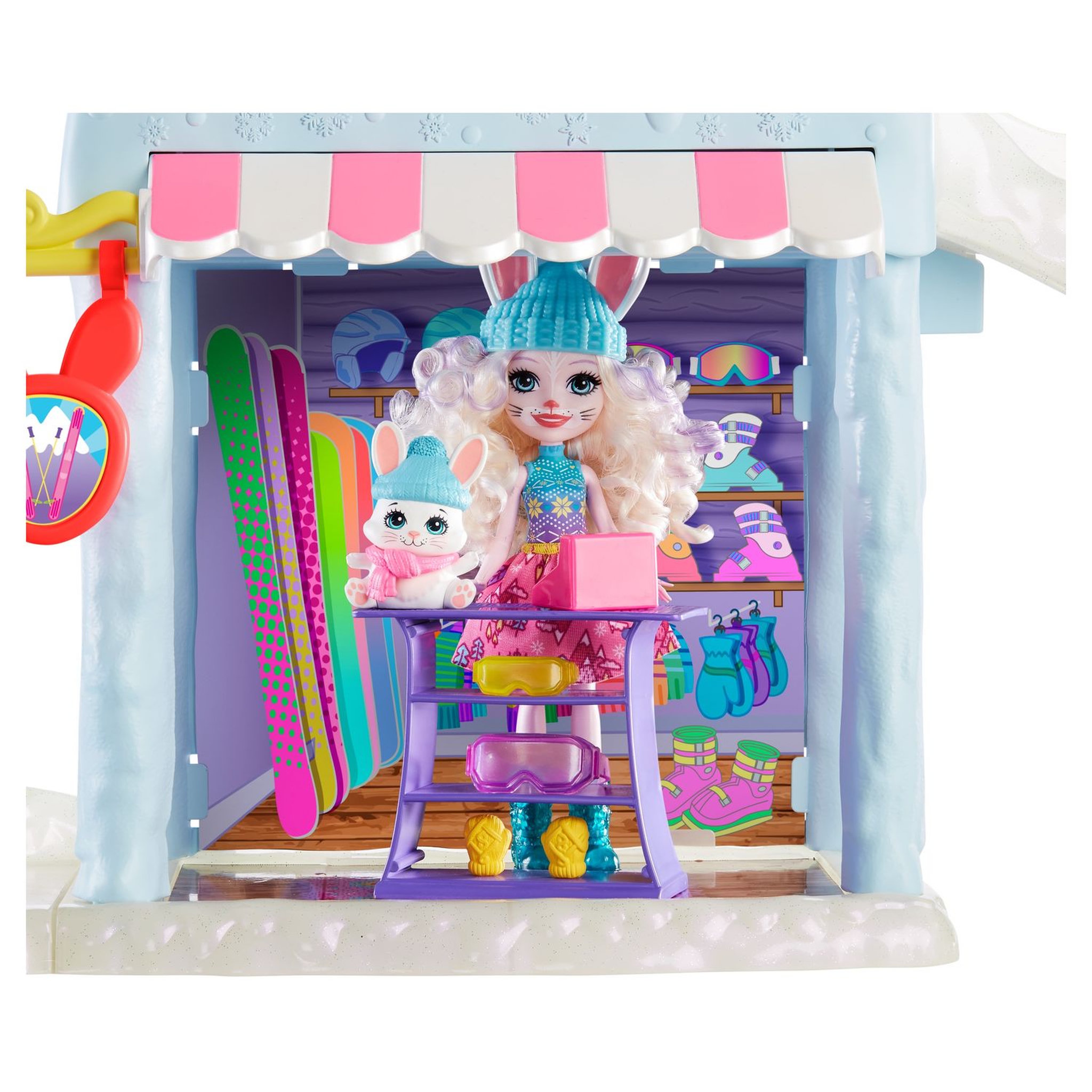 Voir la diapositive 5 : Enchantimals Chalet des Neiges de Bevy Lapin Enchantimals