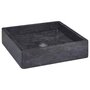 Voir la diapositive 1 : VIDAXL Lavabo Noir 40x40x10 cm Marbre
