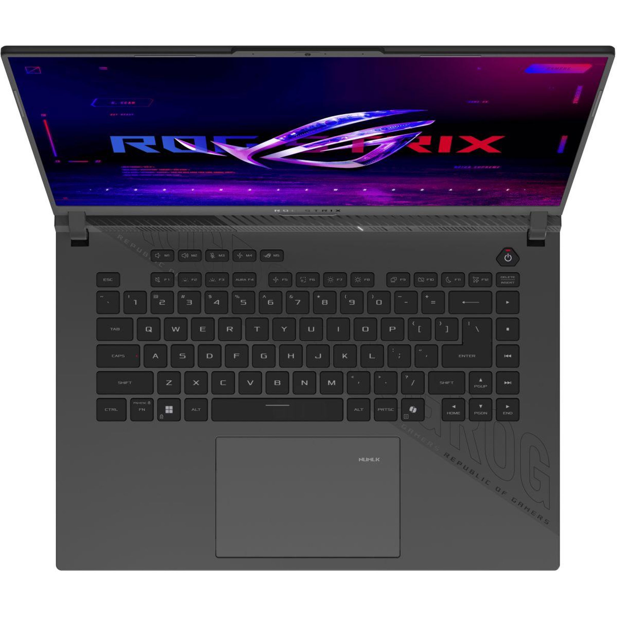 Voir la diapositive 4 : ASUS PC Gamer Rog Strix 16  WUXGA 165Hz AMD Ryzen 9 8940HX  Nvidia GeForce RTX 5070 32Go RAM DDR5 SSD 1 To