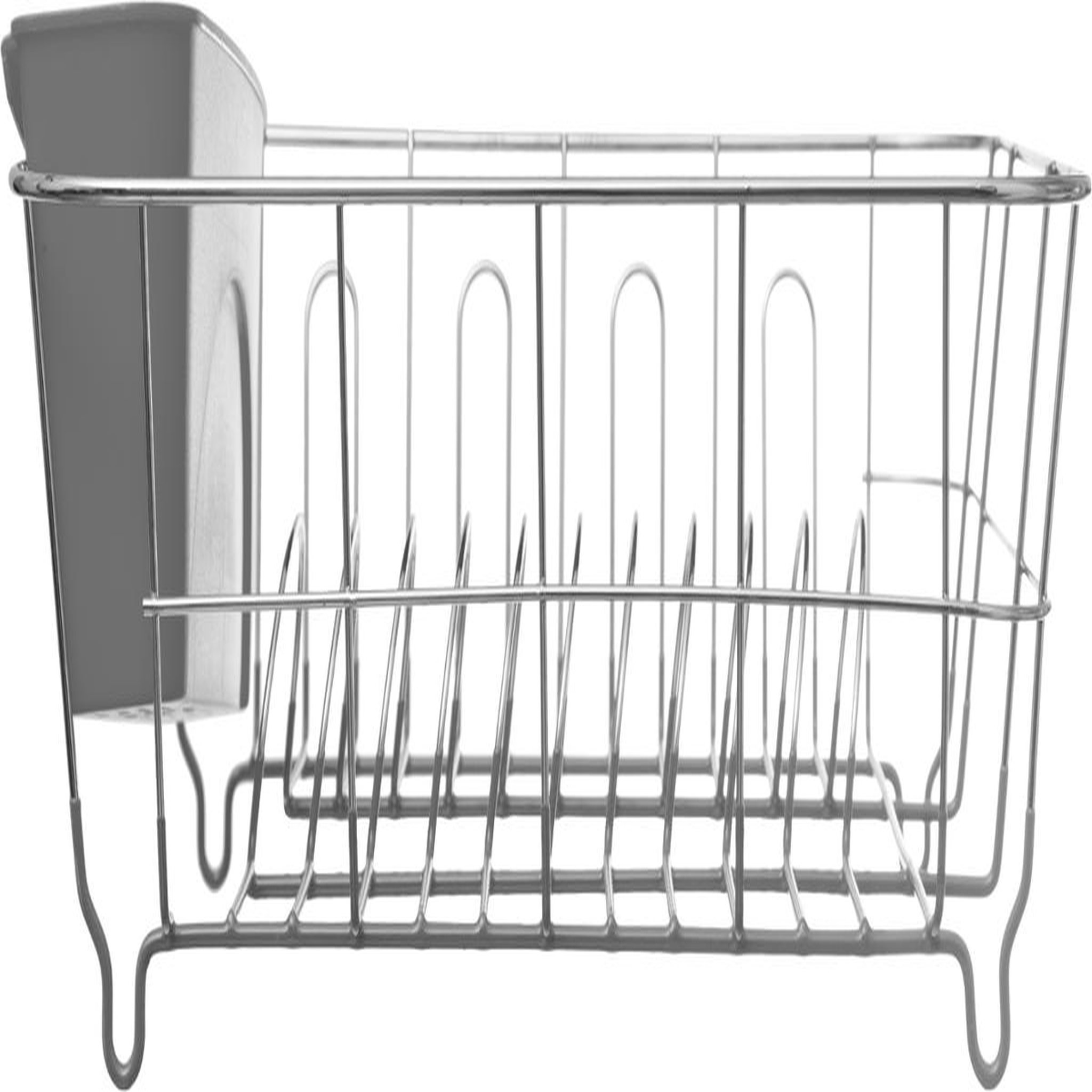 Voir la diapositive 3 : Egouttoir en métal gris