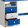 Voir la diapositive 3 : IDIMEX Bureau enfant KEVIN, en pin massif, 3 tiroirs et plateau inclinable