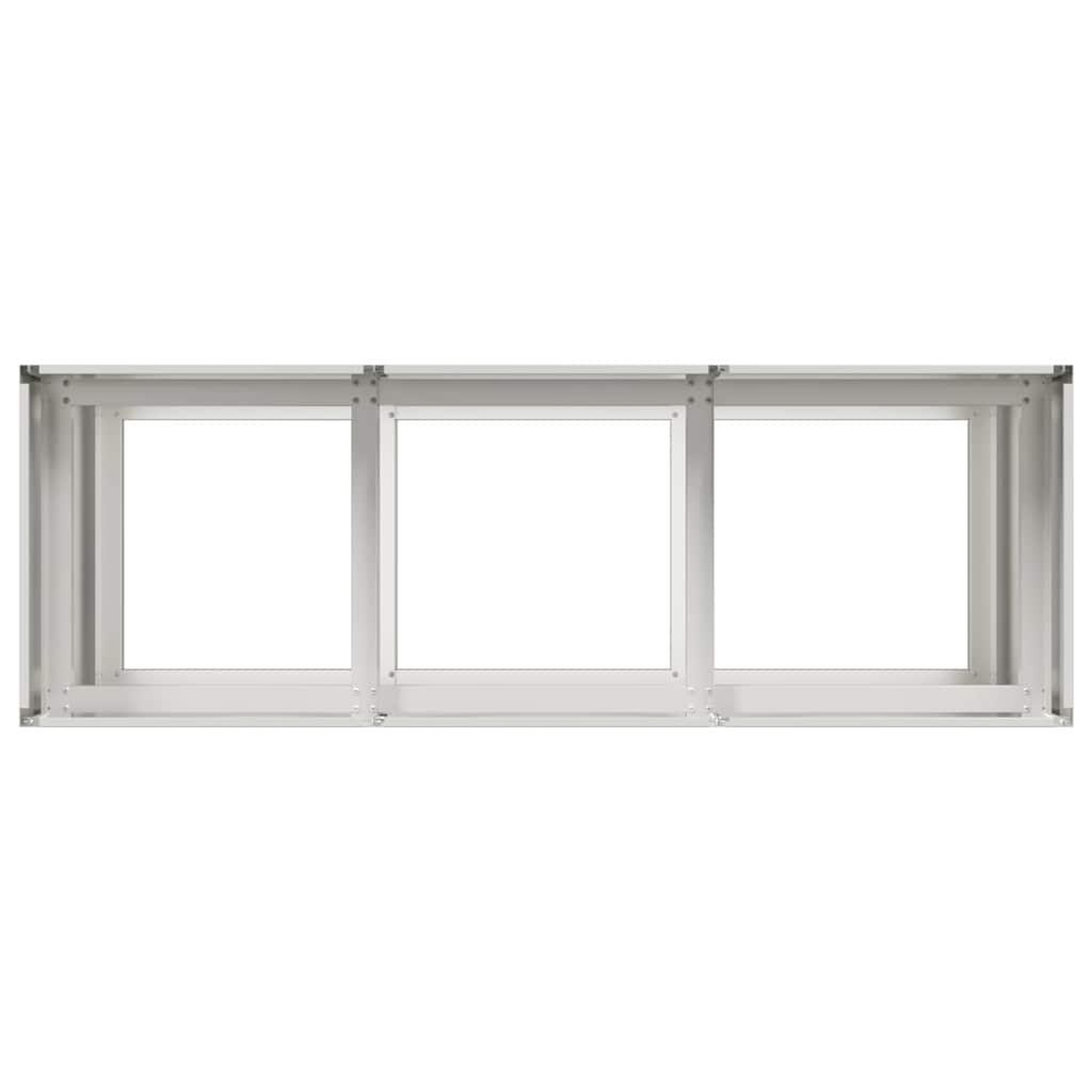 Voir la diapositive 5 : VIDAXL Jardiniere 120x40x80 cm acier inoxydable