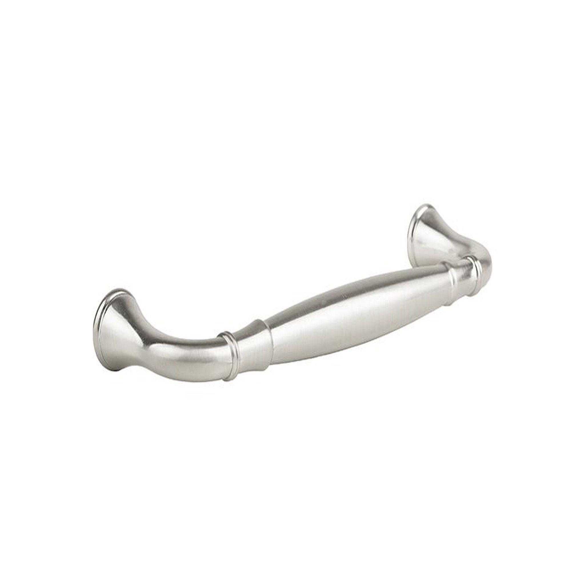 CENTRALE BRICO Poignée de meuble Turia 128 nickel brossé + vis