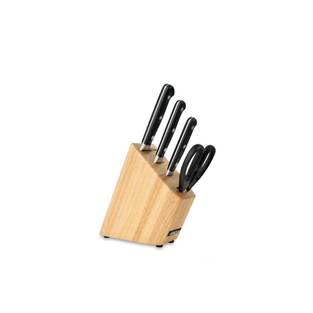 Arcos Bloc de 3 couteaux + 1 ciseaux en acier inoxydable - 228700