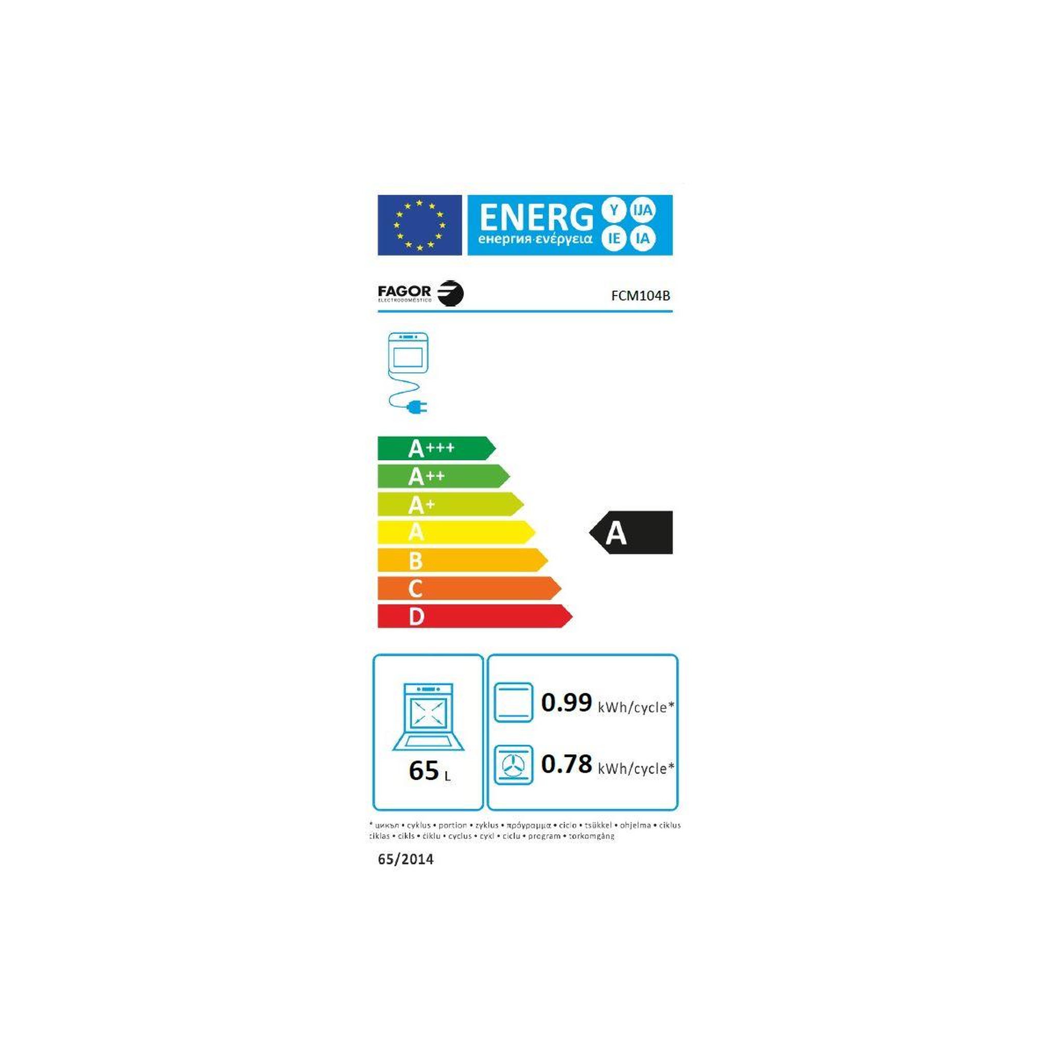 Voir la diapositive 6 : Fagor Cuisinière gaz FCM104B