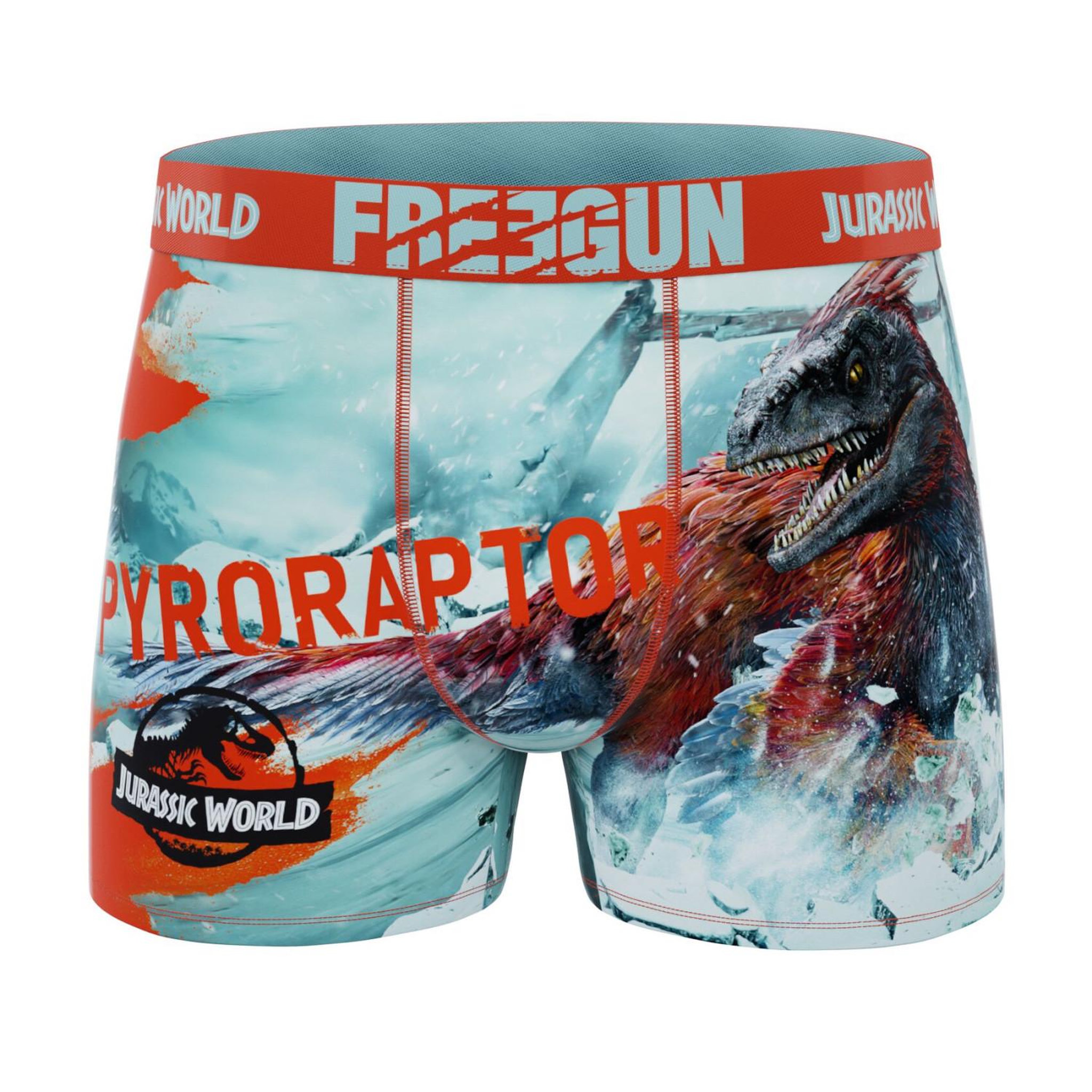 Voir la diapositive 4 : FREEGUN Lot de 3 boxers junior Jurassic
