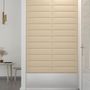 Voir la diapositive 4 : VIDAXL Panneaux muraux 12 pcs Creme 60x15 cm Tissu 1,08 m²