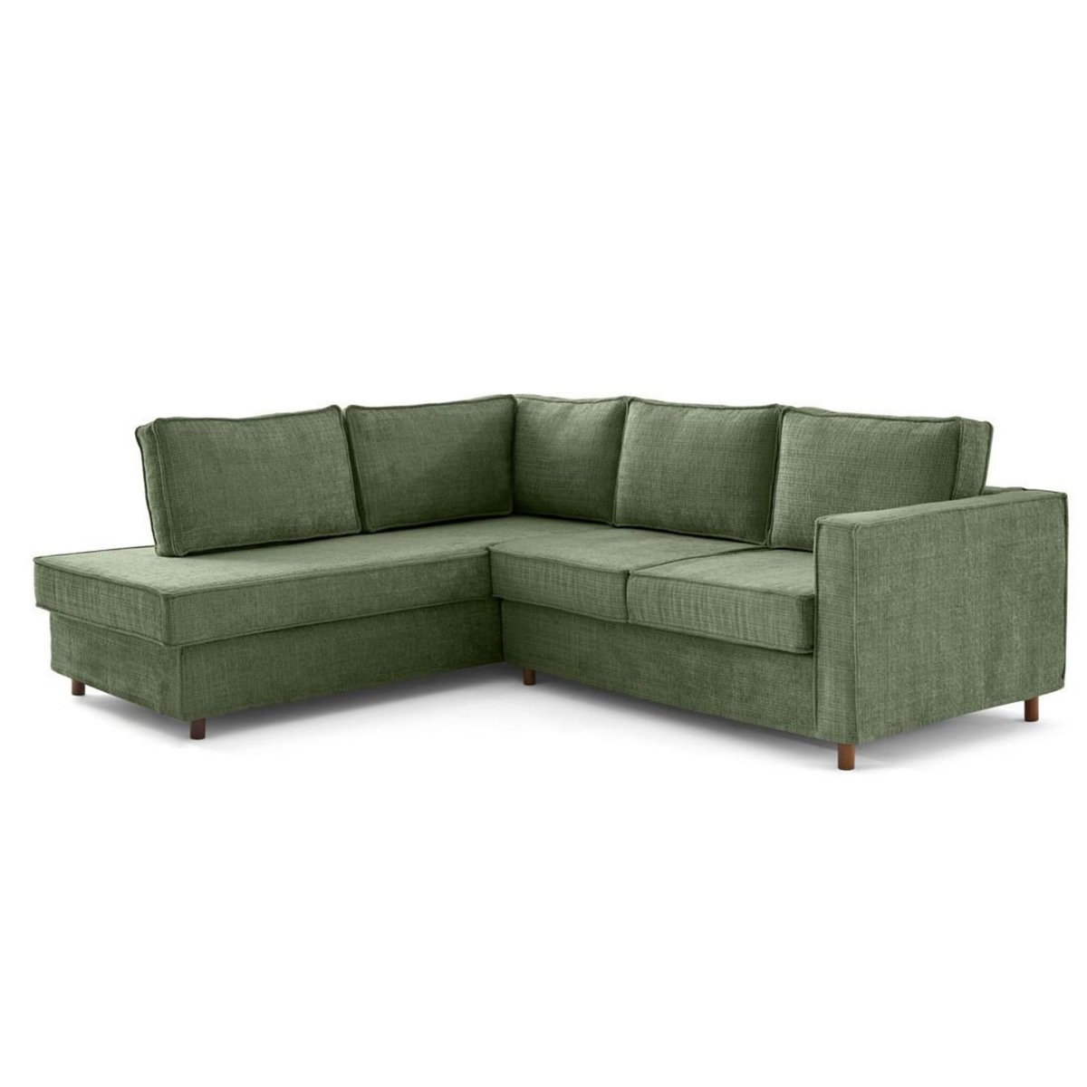 LISA DESIGN Jake - canapé déhoussable d'angle gauche 5 places en velours texturé