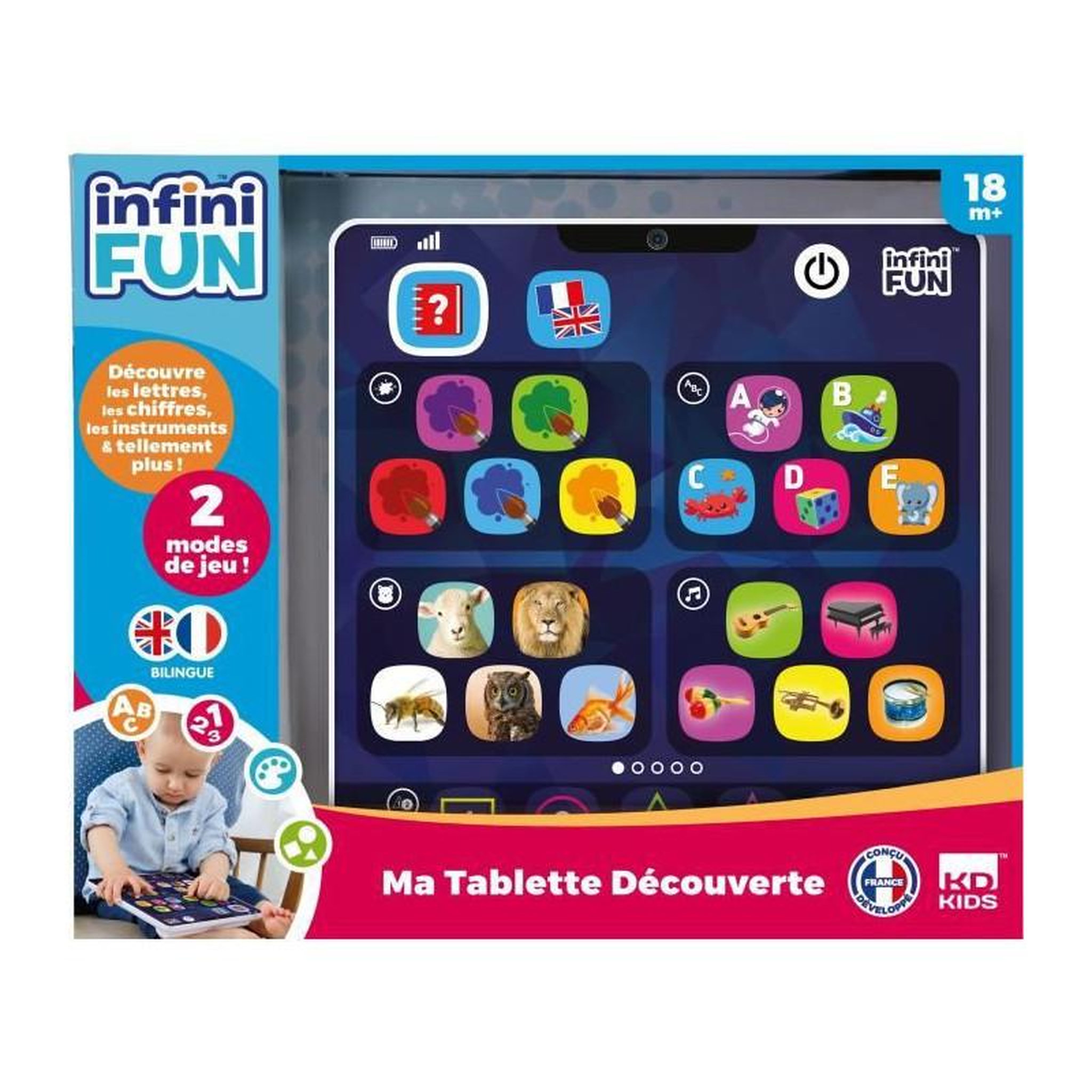 Voir la diapositive 3 : INFINIFUN TALDEC Ma 1ere tablette - Jouet 1ier Age