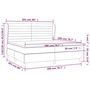 Voir la diapositive 6 : VIDAXL Sommier a lattes de lit et matelas Gris fonce 200x200cm Velours