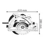  Scie circulaire Bosch Professional GKS 85G (5.000 tr/min) avec lame de scie circulaire, carton - 060157A900