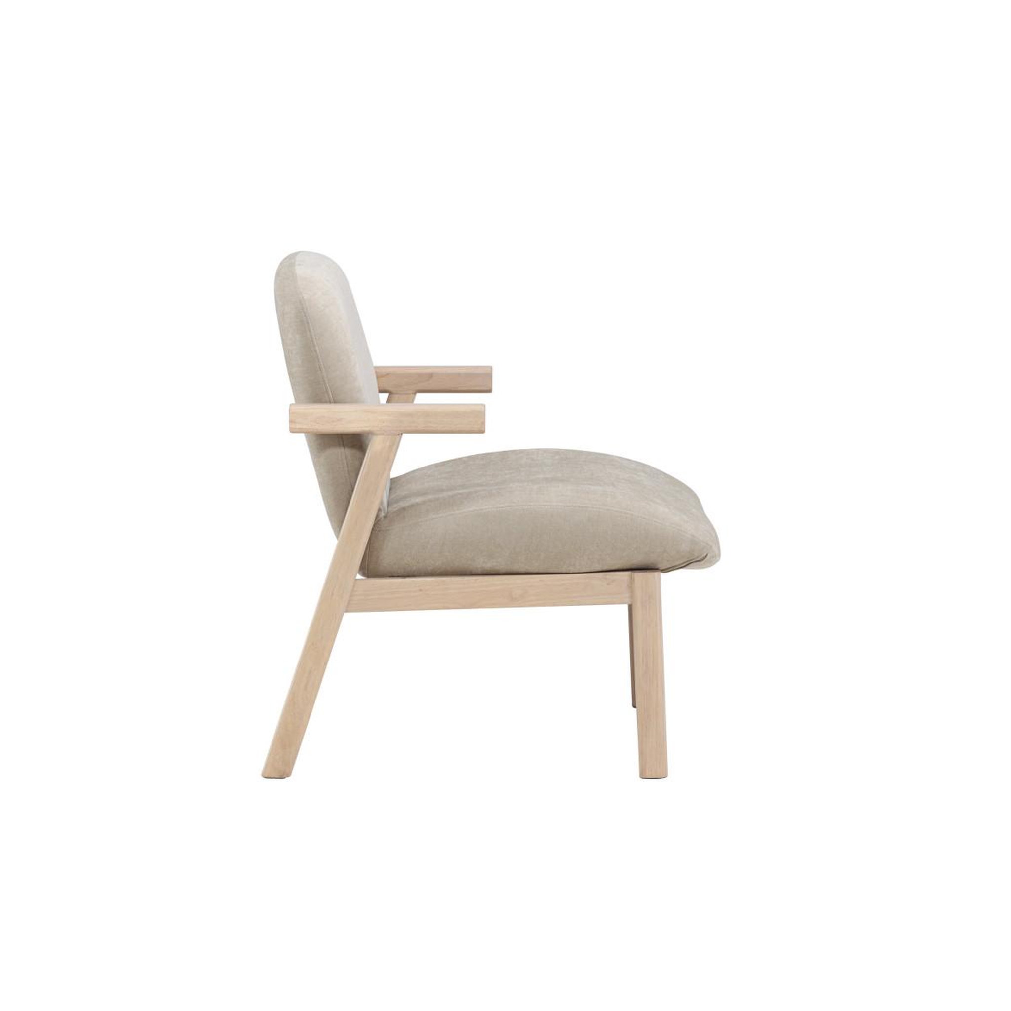 Voir la diapositive 3 : Paris Prix Fauteuil design en bois  rile  77cm beige