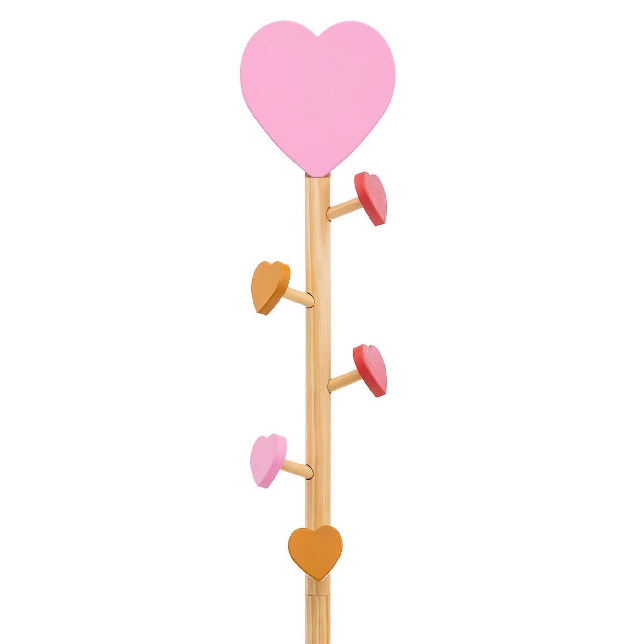 Voir la diapositive 2 : Atmosphera Kids Porte-manteau enfant cœur  solea  135cm naturel