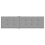 VIDAXL Coussin de chaise de terrasse gris (75+105)x50x3 cm