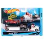 Voir la diapositive 2 : MATTEL Super transporteur et petite voiture Hot wheels