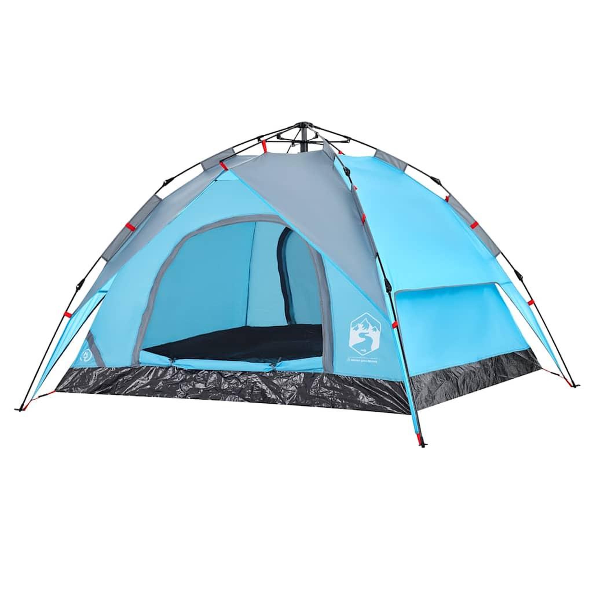 Voir la diapositive 5 : VIDAXL Tente de camping a dome 3 personnes bleu liberation rapide