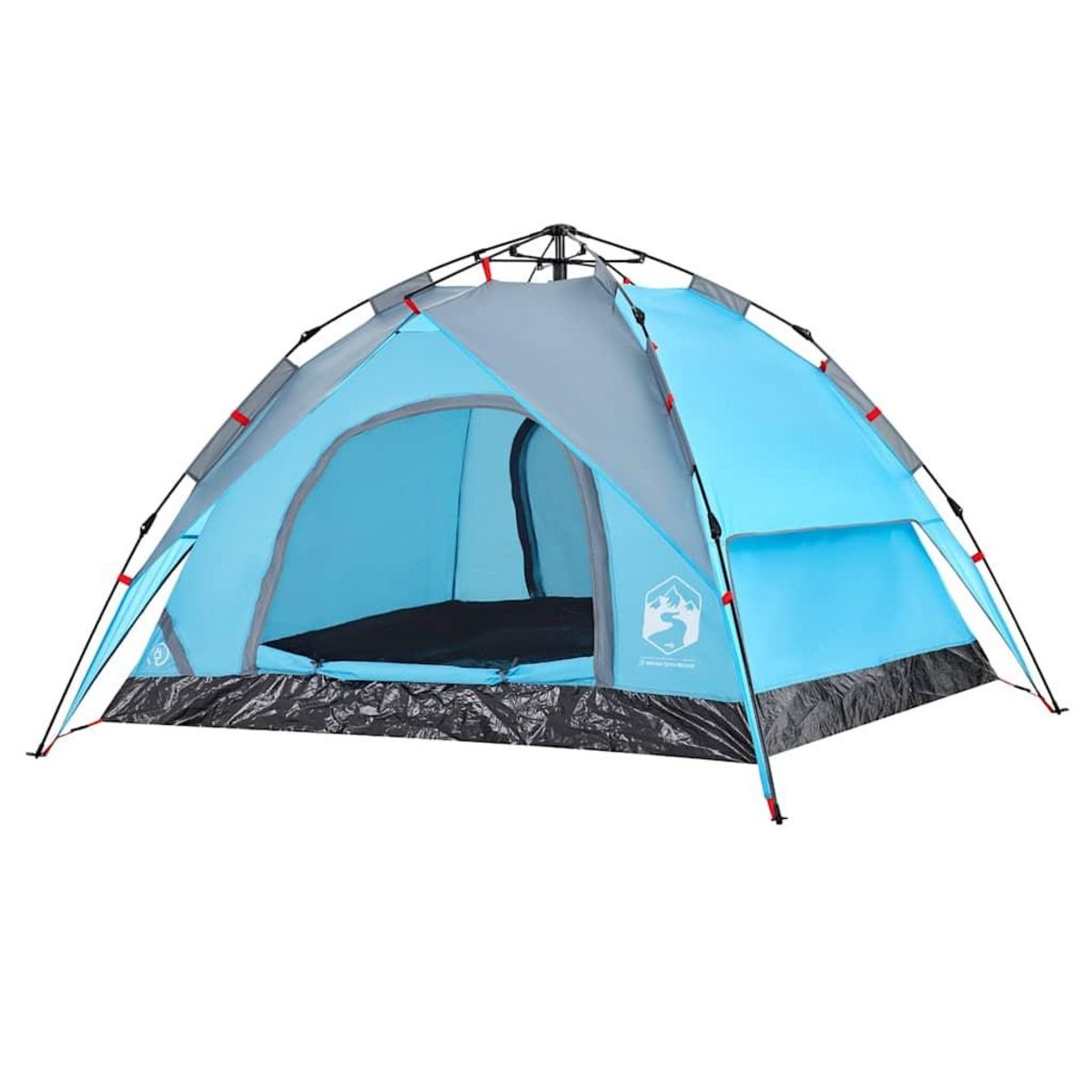 VIDAXL Tente de camping a dome 3 personnes bleu liberation rapide