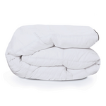 ID MARKET Couette 220x240 CM AELA blanche en plume d'oie anti acarien 500 gr