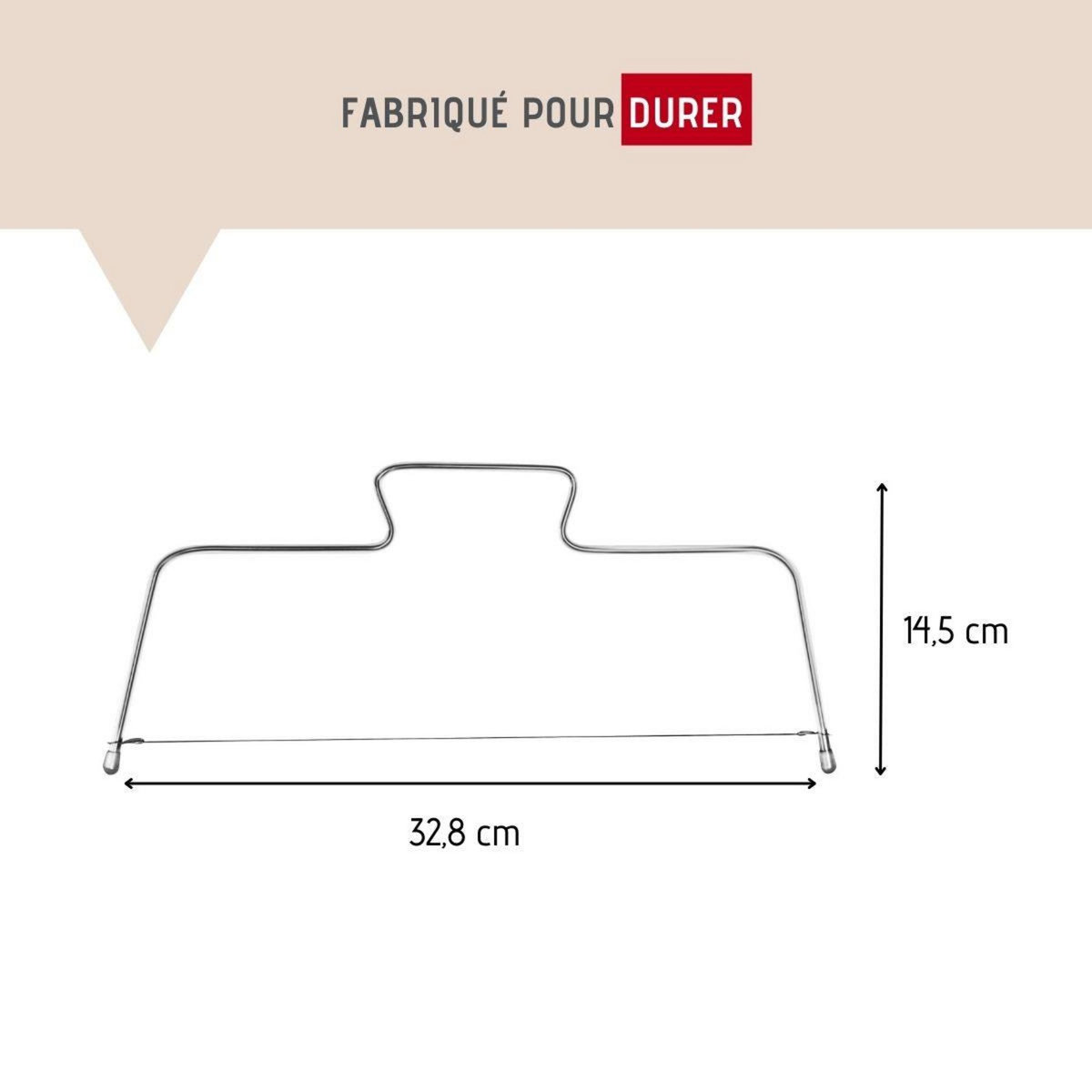 FM PROFESSIONAL Trancheur à gâteau avec deux fils de rechange FM Professional Pâtisserie