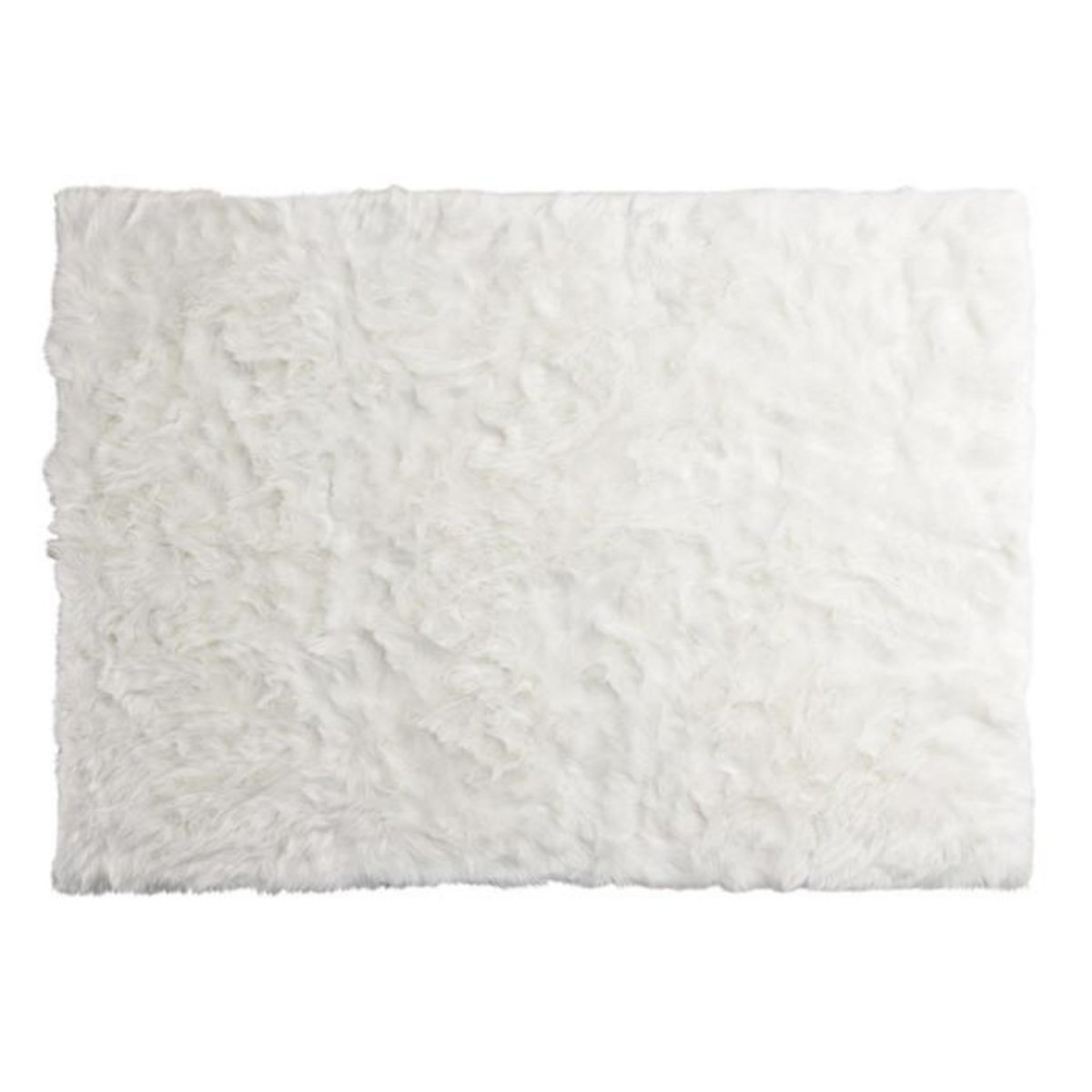 Paris Prix Tapis Imitation Fourrure  Katy  160x230cm Blanc