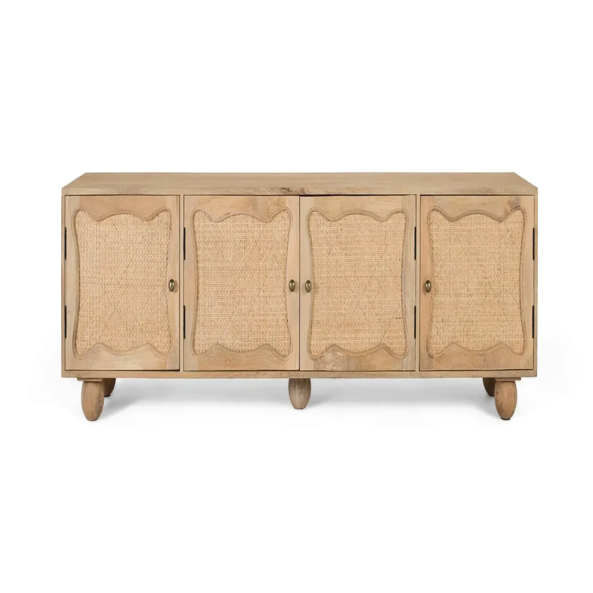 GINER Y COLOMER SL Meuble tv en bois de manguier 200 cm style boho méditerranéen
