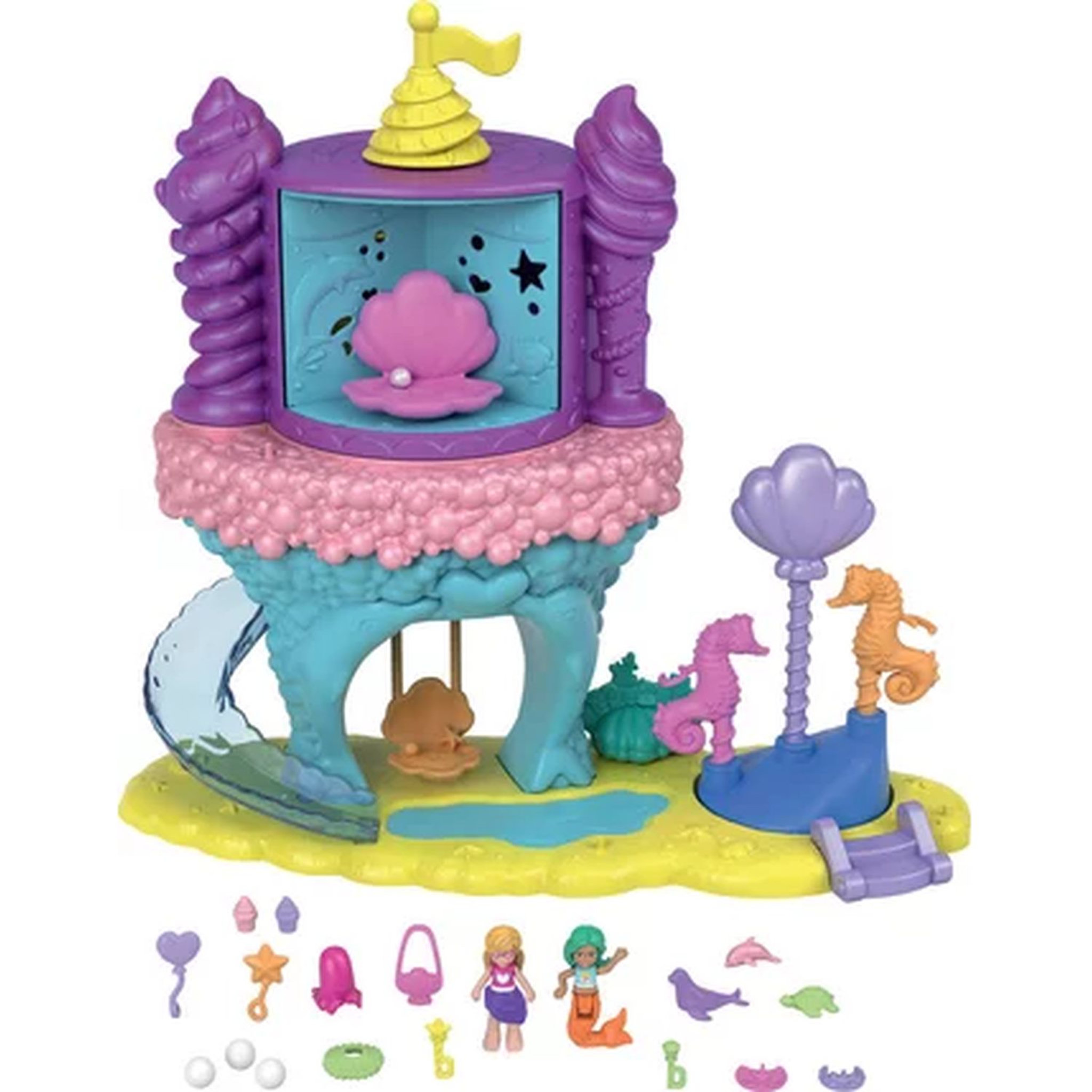 Voir la diapositive 3 : POLLY POCKET Promenade à la Grotte de Sirène Polly Pocket