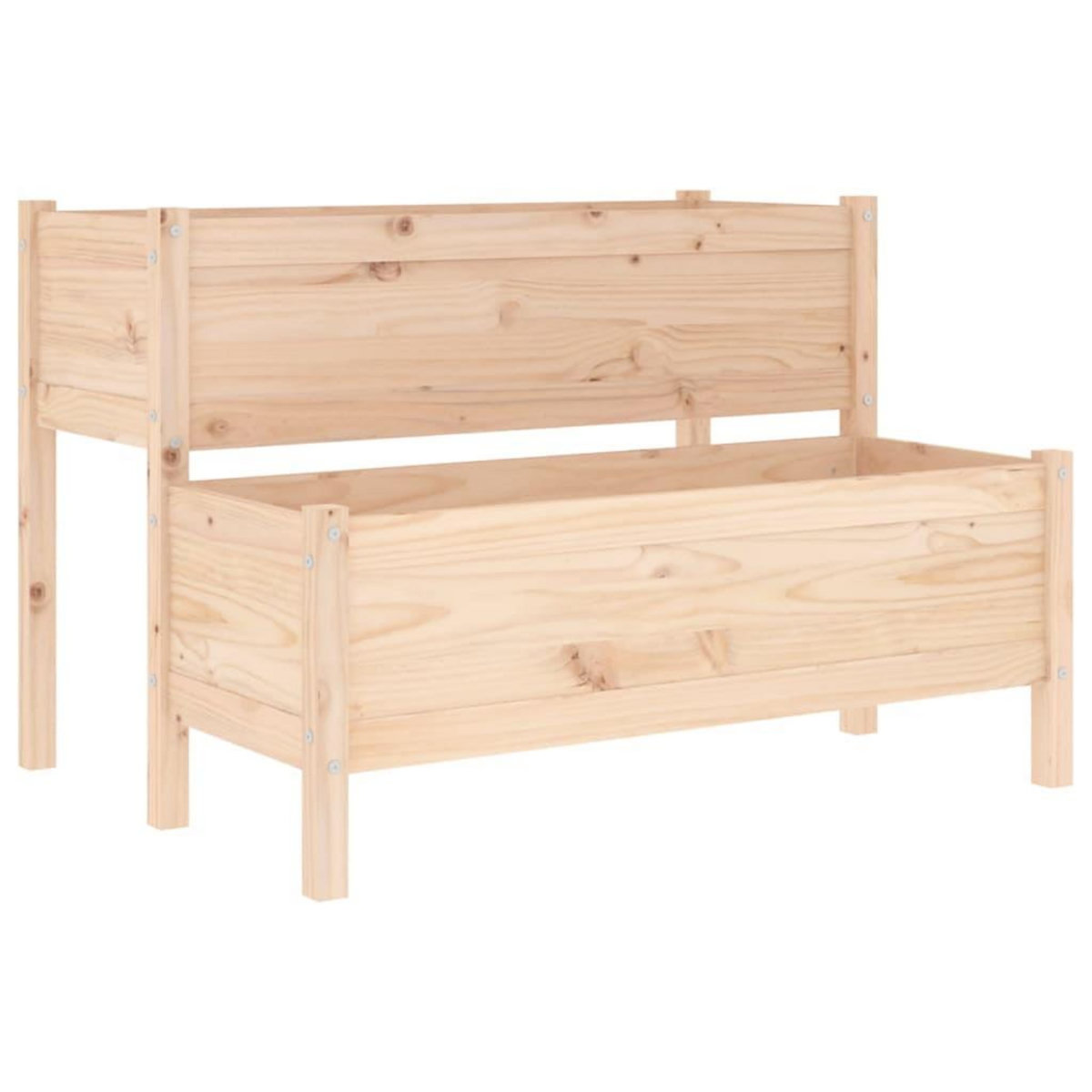 VIDAXL Jardiniere 110x84x75 cm Bois massif de pin