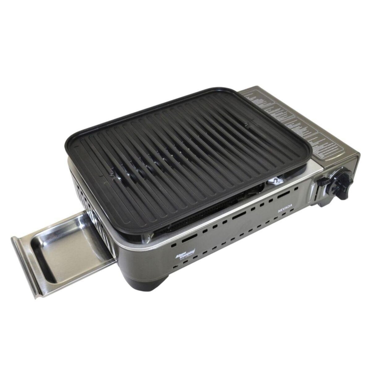 ALPENTECH Barbecue à gaz Portable Réchaud Grill 1780W Butane Allumage Piezo + Mallette Camping ALPEN