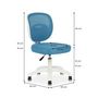 Voir la diapositive 6 : IDIMEX Chaise de bureau enfant MAYLA réglable en tissu mesh