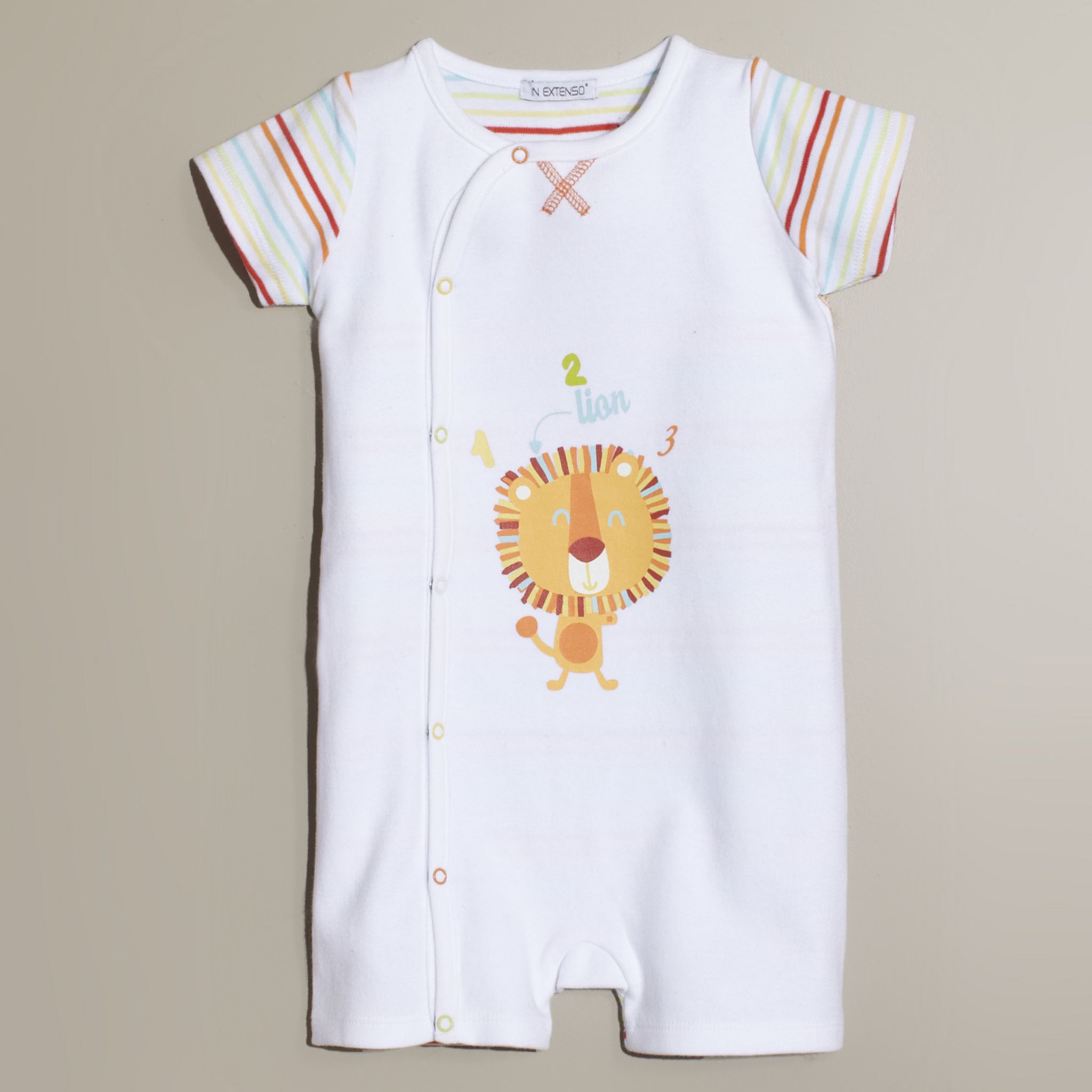 Combishort Chicco Bébé Fille - 100% Coton OEKO-TEX, Ouverture Dos Pratique, Taille 0-24 Mois
