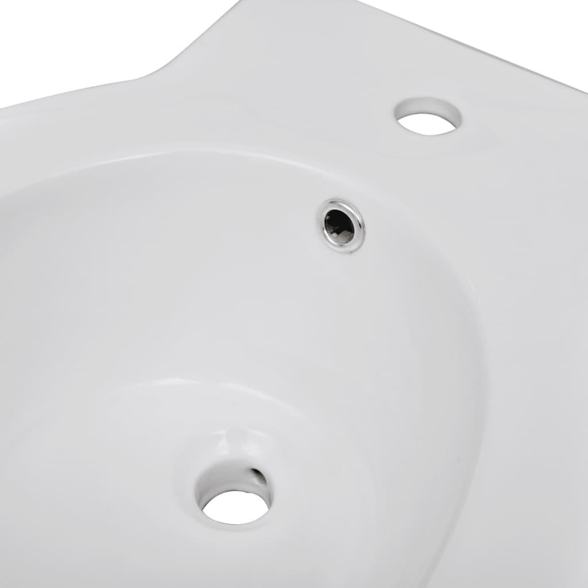 Voir la diapositive 5 : VIDAXL Bidet rond ceramique haute qualite blanc