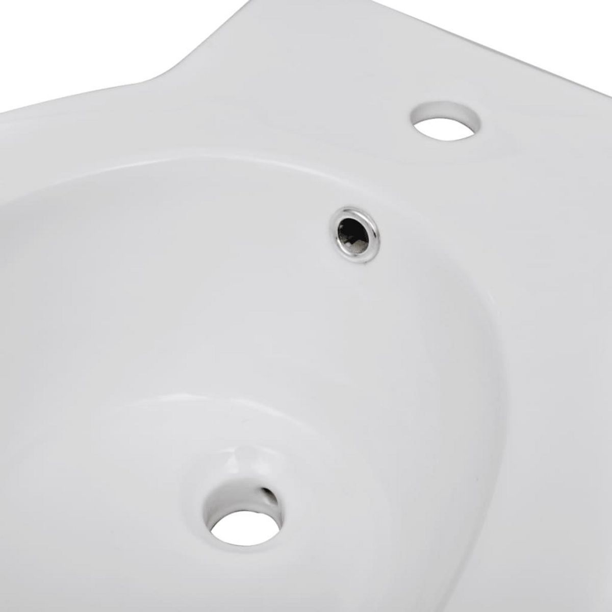 VIDAXL Bidet rond Ceramique haute qualite Blanc