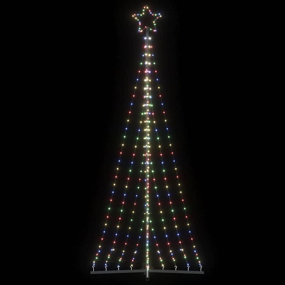 VIDAXL Sapin de Noël a LED 447 LED colorees 249 cm