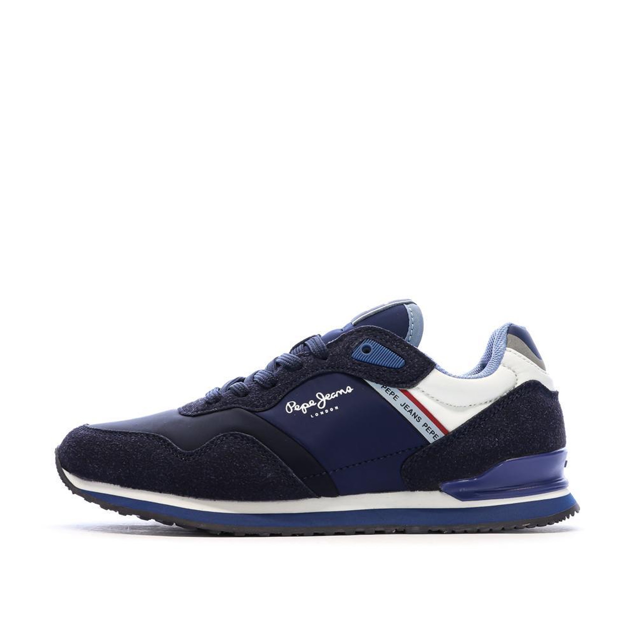 Voir la diapositive 2 : Pepe Jeans Baskets bleu marine homme pepe jeans london berg