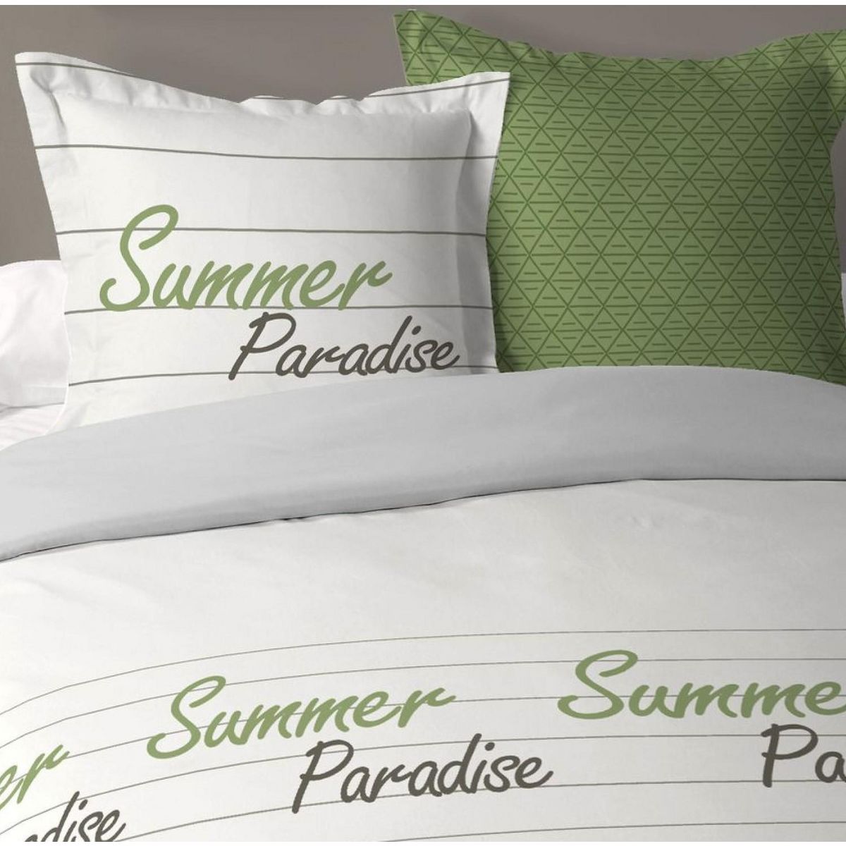 Home collection Parure housse de couette coton 57fils-paradise
